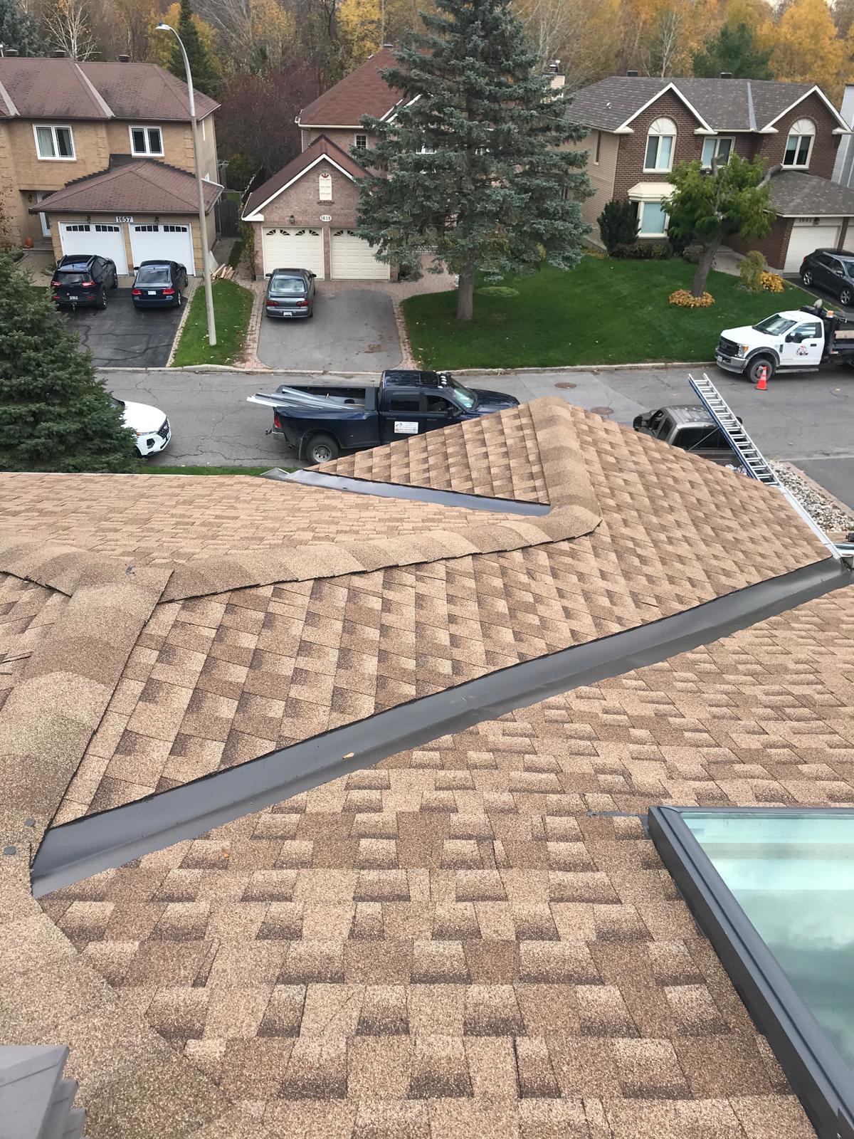 Kanata roof replacement by Eliot Roofing – New shingle installation